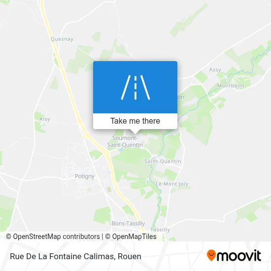 Mapa Rue De La Fontaine Calimas
