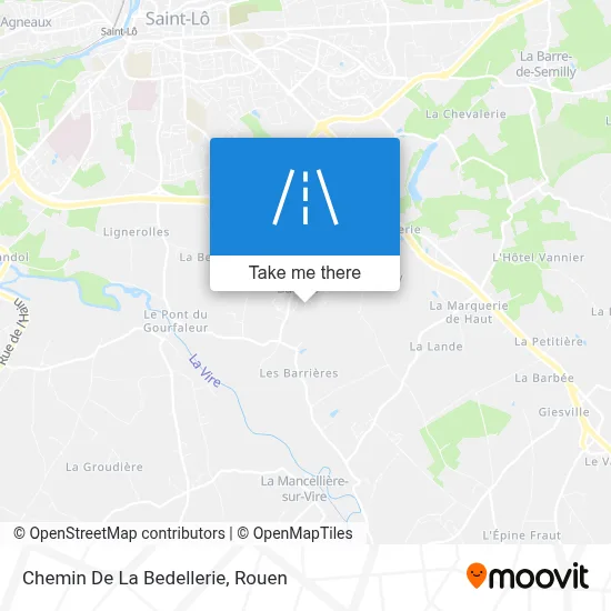 Chemin De La Bedellerie map
