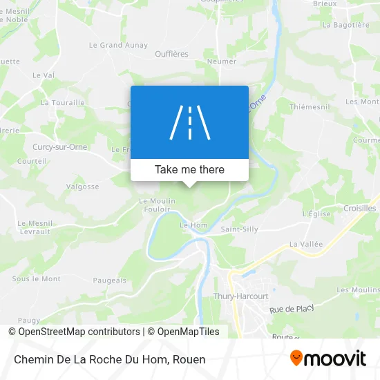 Chemin De La Roche Du Hom map