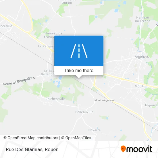 Rue Des Glamias map