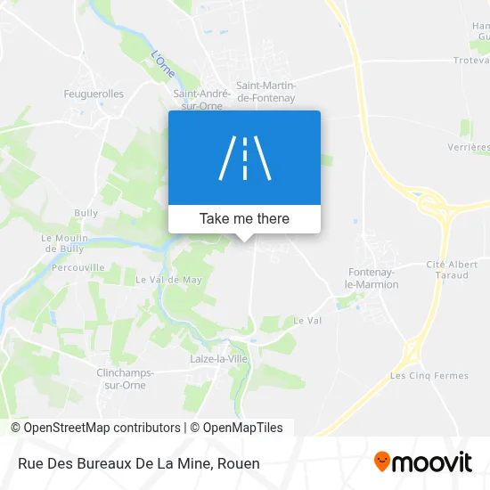 Rue Des Bureaux De La Mine map
