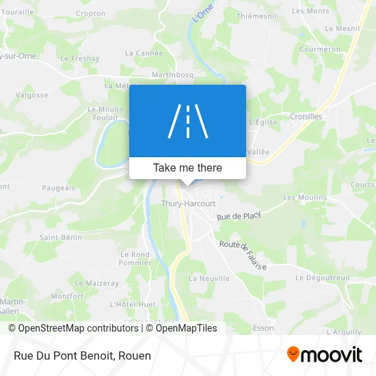 Mapa Rue Du Pont Benoit