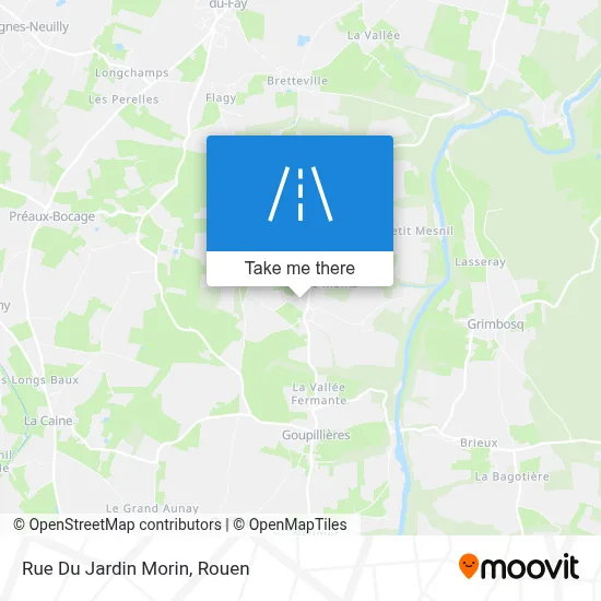 Mapa Rue Du Jardin Morin
