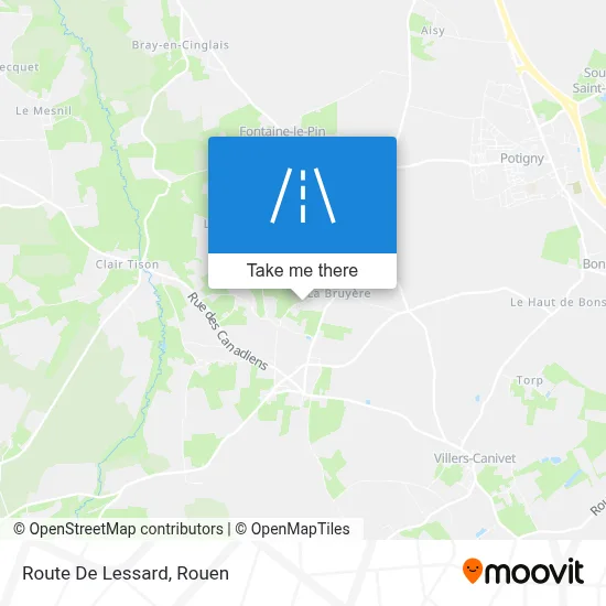 Route De Lessard map