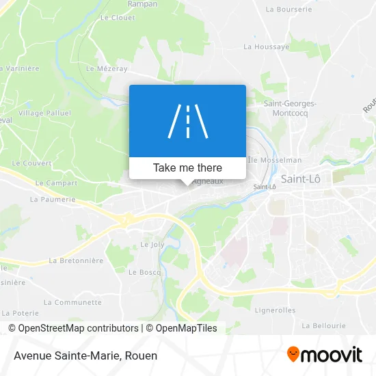 Avenue Sainte-Marie map