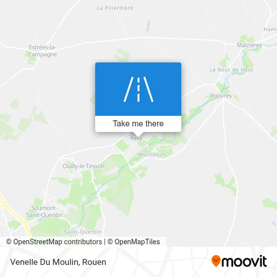 Venelle Du Moulin map