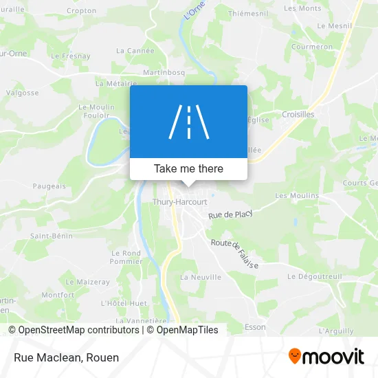 Rue Maclean map