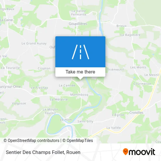 Sentier Des Champs Follet map