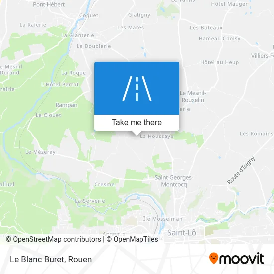 Le Blanc Buret map