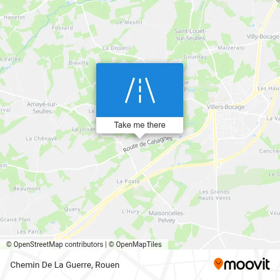 Chemin De La Guerre map