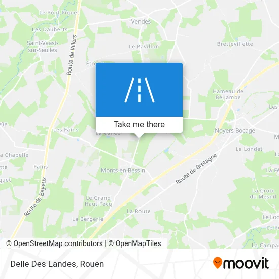 Delle Des Landes map
