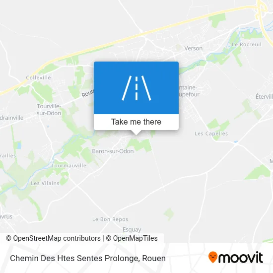 Chemin Des Htes Sentes Prolonge map