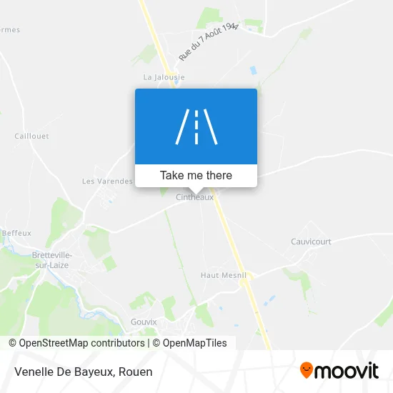 Venelle De Bayeux map