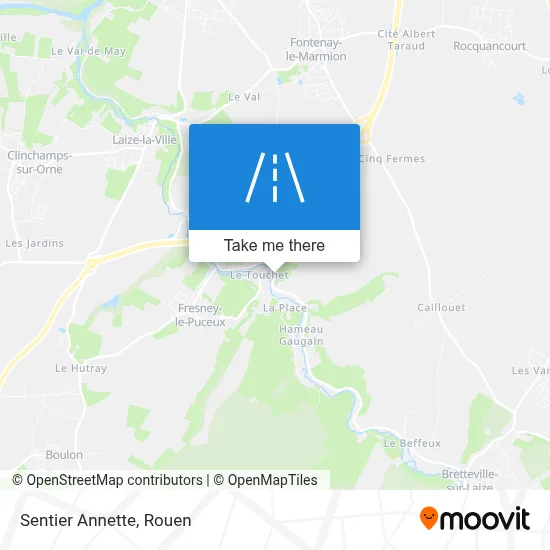 Sentier Annette map