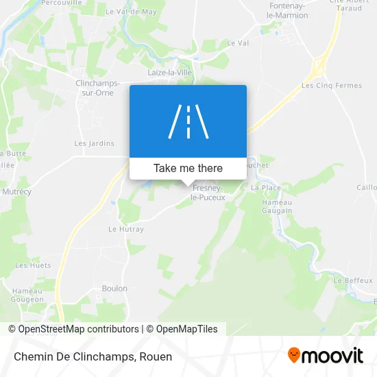 Chemin De Clinchamps map