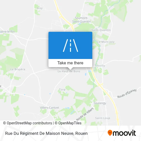 Rue Du Régiment De Maison Neuve map