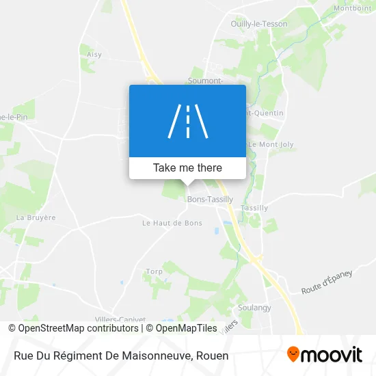 Rue Du Régiment De Maisonneuve map