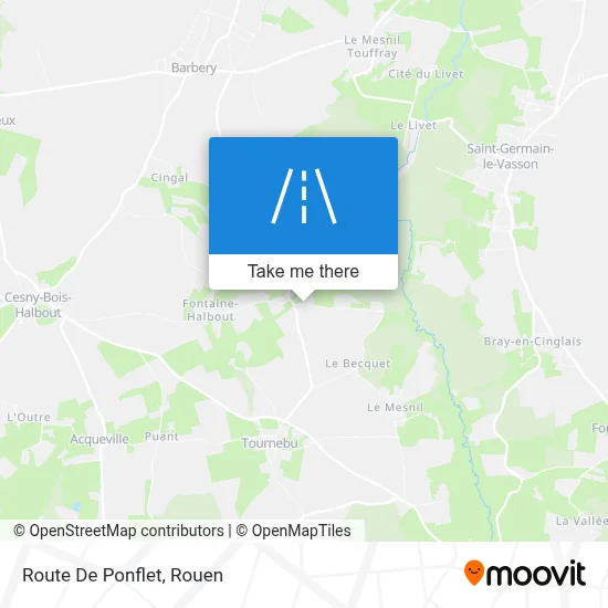 Mapa Route De Ponflet