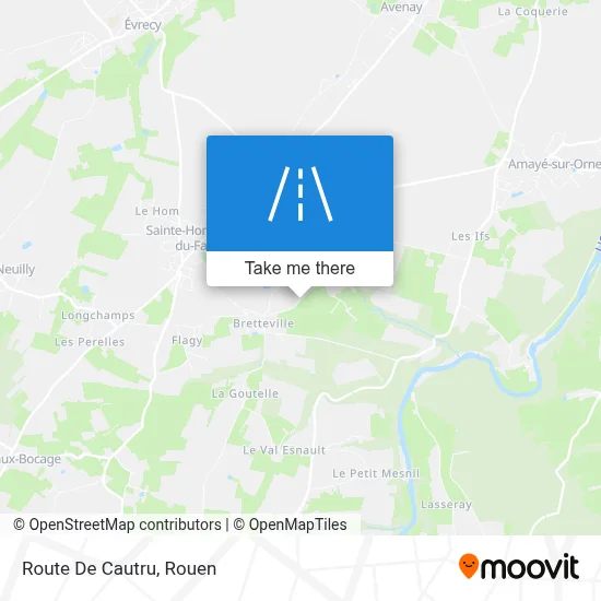 Route De Cautru map