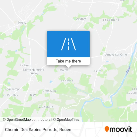 Chemin Des Sapins Perrette map