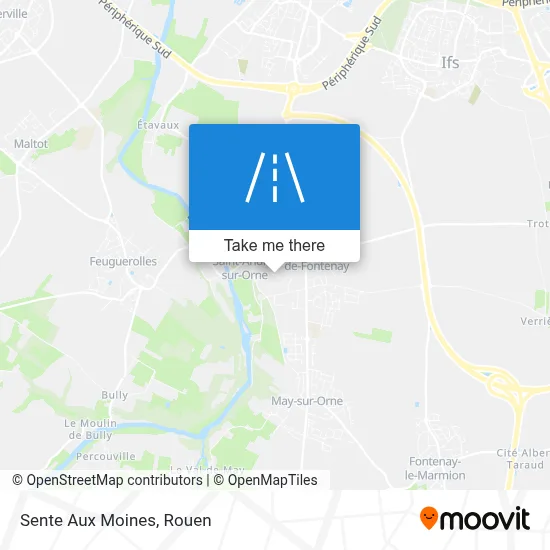 Sente Aux Moines map