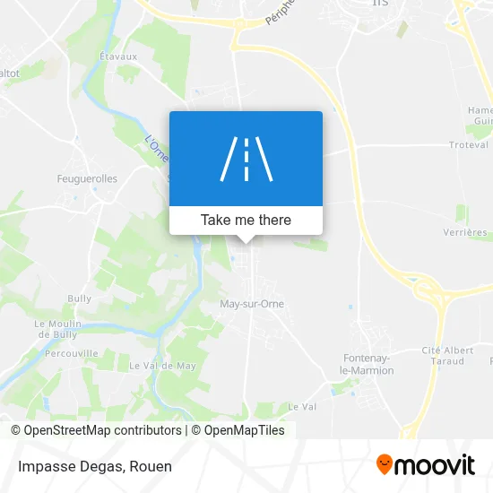 Impasse Degas map