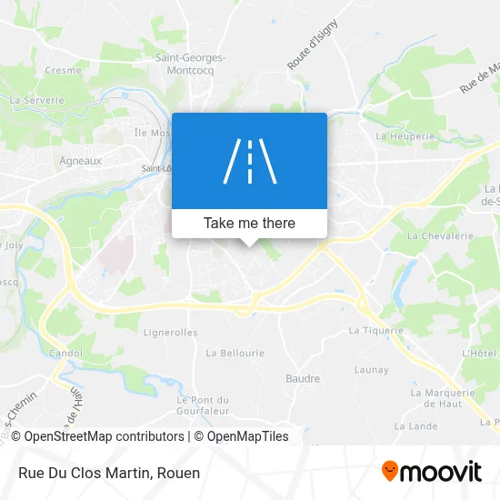 Rue Du Clos Martin map