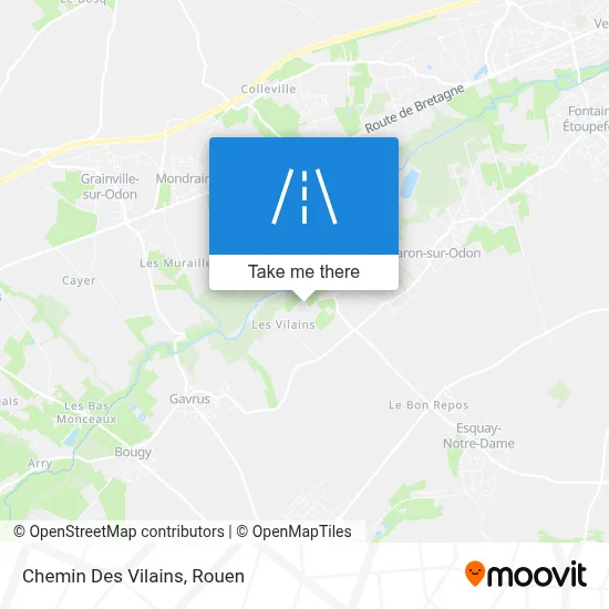 Chemin Des Vilains map