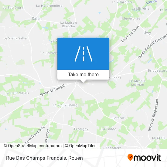 Rue Des Champs Français map