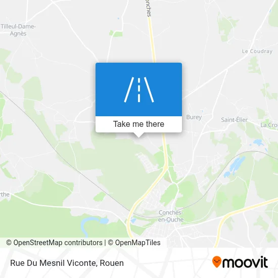 Rue Du Mesnil Viconte map