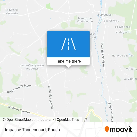 Impasse Tonnencourt map