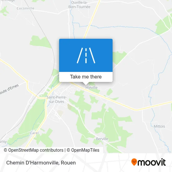 Chemin D'Harmonville map