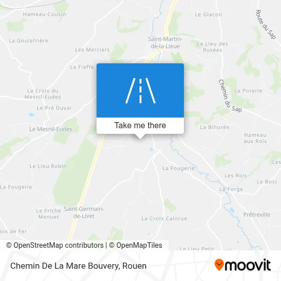Chemin De La Mare Bouvery map