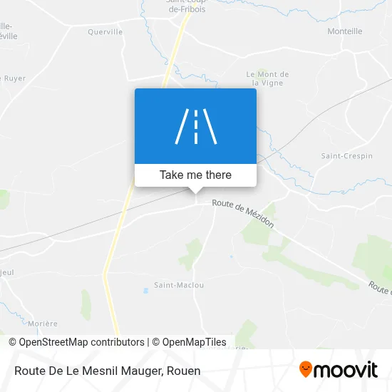 Route De Le Mesnil Mauger map