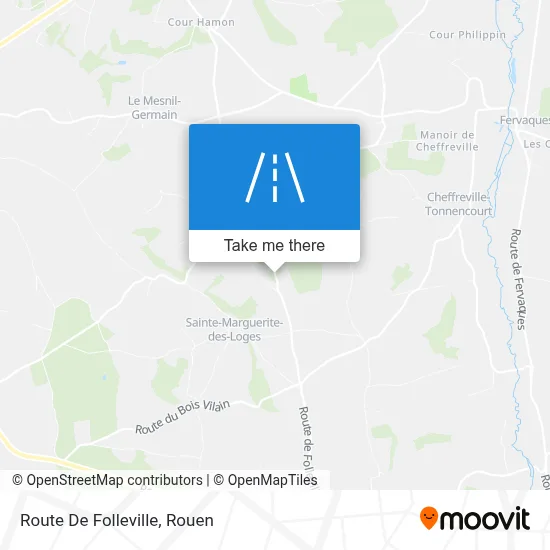 Route De Folleville map