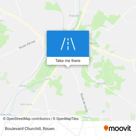 Boulevard Churchill map