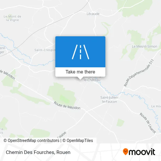 Chemin Des Fourches map