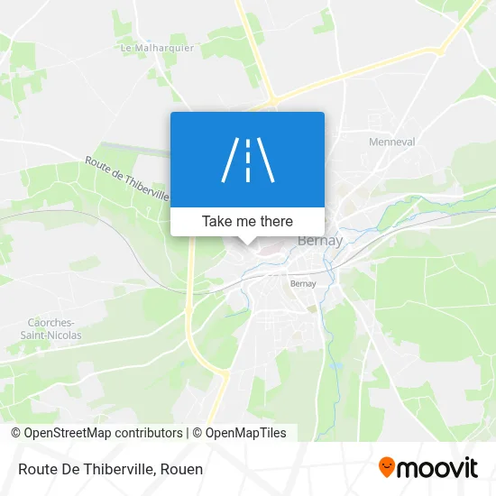 Route De Thiberville map