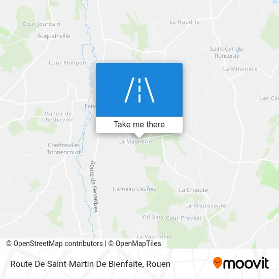Route De Saint-Martin De Bienfaite map