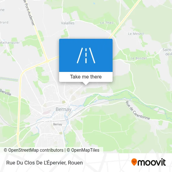 Rue Du Clos De L'Épervier map