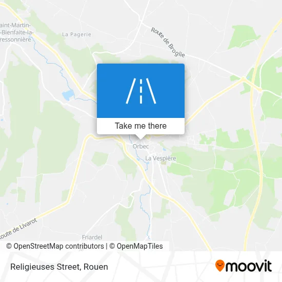 Mapa Rue Des Religieuses
