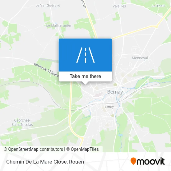 Chemin De La Mare Close map