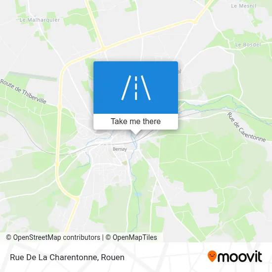 Mapa Rue De La Charentonne