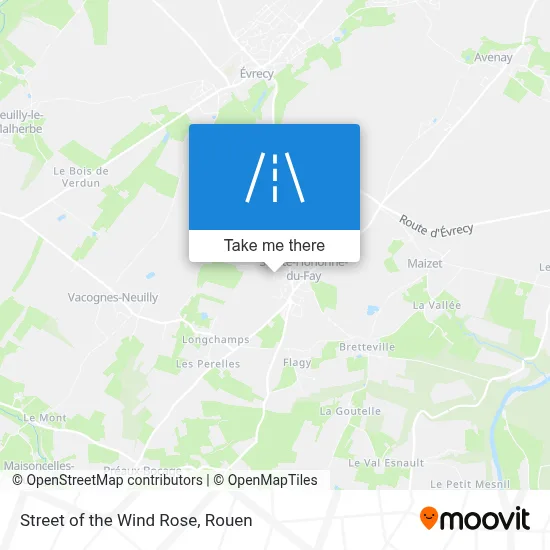 Rue De La Rose Des Vents map