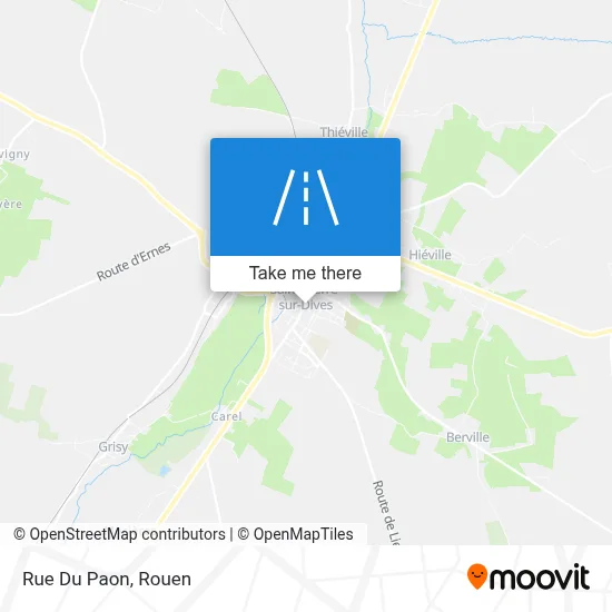 Mapa Rue Du Paon