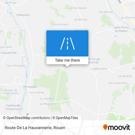 Route De La Hauvannerie map