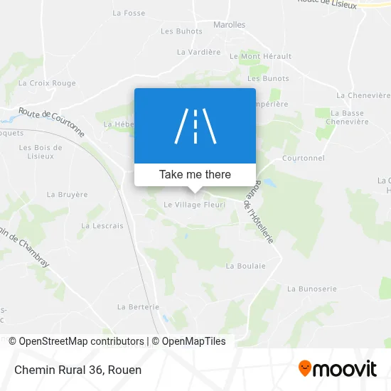 Chemin Rural 36 map
