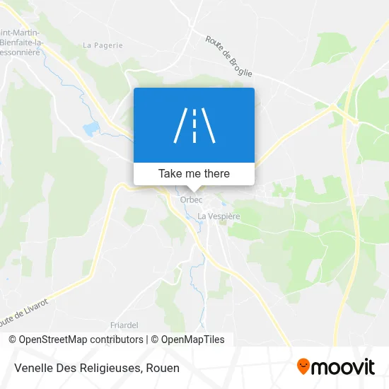 Venelle Des Religieuses map