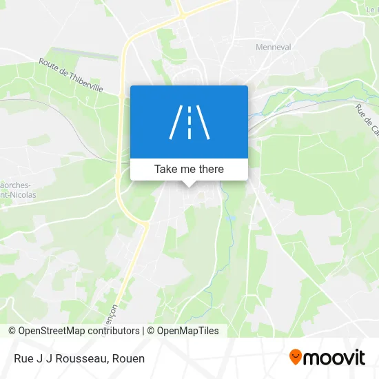 Rue J J Rousseau map