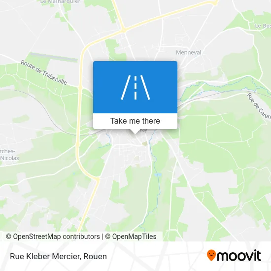 Rue Kleber Mercier map